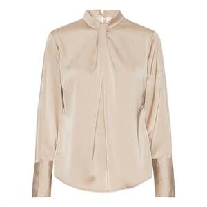 NEW KARMAMIA women's tara blouse in hammered satin blush